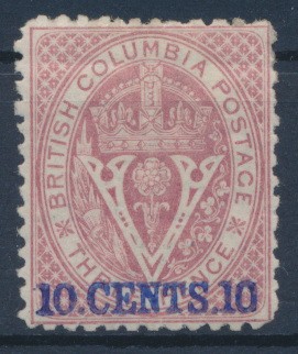 British Columbia 1868 SG 24. *