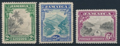 Jamaica 1932 SG 111-113. Серия 3 марки. **