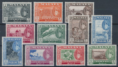 Malaya Pahang 1957 SG 75/86. Серия 11 марок. **