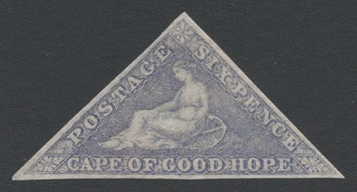 Cape of Good Hope 1855 SG 7b. *. Cold violet.