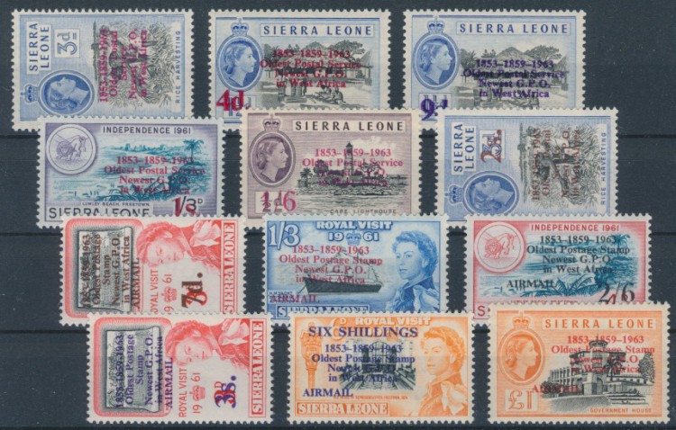 Sierra Leone 1963 SG 273-284. Серия 12 марок. **