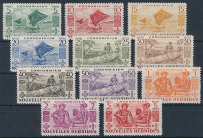 Nouvelles Hebrides 1953 SG F81-F91. Серия 11 марок. **