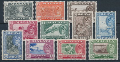 Malaya Perak 1957 SG 150/161. Серия 11 марок. **