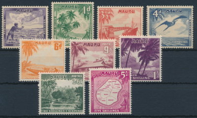 Nauru 1954 SG 48a-56. Серия 9 марок. **