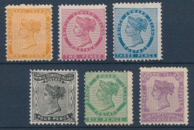 Prince Edward Island 1862 SG 6/31. Серия 6 марок. *
