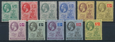 Montserrat 1916 SG 49-59. Серия 11 марок. **