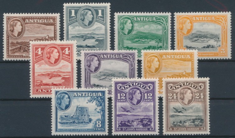 Antigua 1963 SG 149-158. Серия 10 марок. **