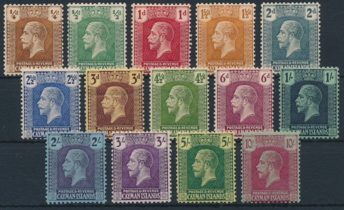 Cayman Islands 1921 SG 69-83. Серия 14 марок. *