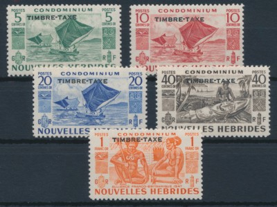 Nouvelles Hebrides 1953 SG FD92-FD96. Серия 5 марок. **
