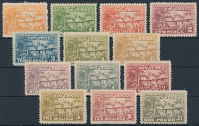 New Guinea Territory 1925 SG 125-136. Серия 13 марок. **