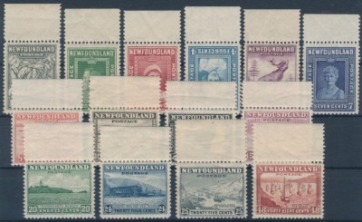 Newfoundland 1941 SG 276-289. Серия 14 марок. **