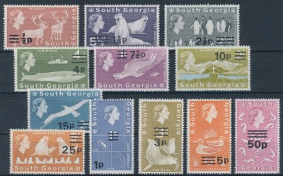 South Georgia 1977 SG 53-66. Серия 12 марок. **