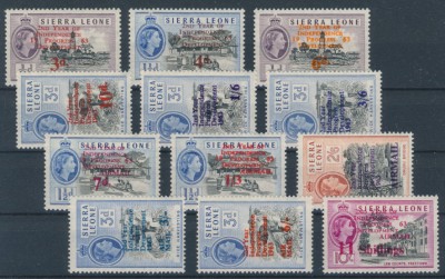 Sierra Leone 1963 SG 257-268. Серия 12 марок. **