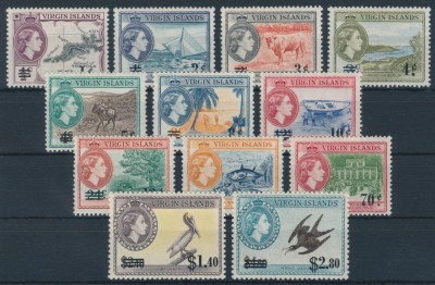 Virgin Islands 1962 SG 162-173. Серия 12 марок. **