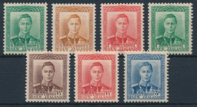 New Zealand 1938 SG 603-609. Серия 7 марок. **
